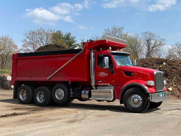 Top Soil Tri-Axle Delivery Truck